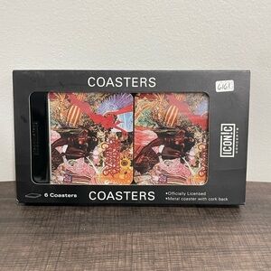 Iconic Concepts‎ Santana Abraxas 6 Pc Metal Coaster Set